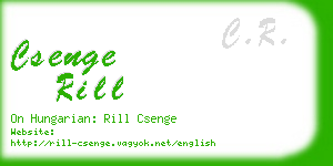 csenge rill business card
